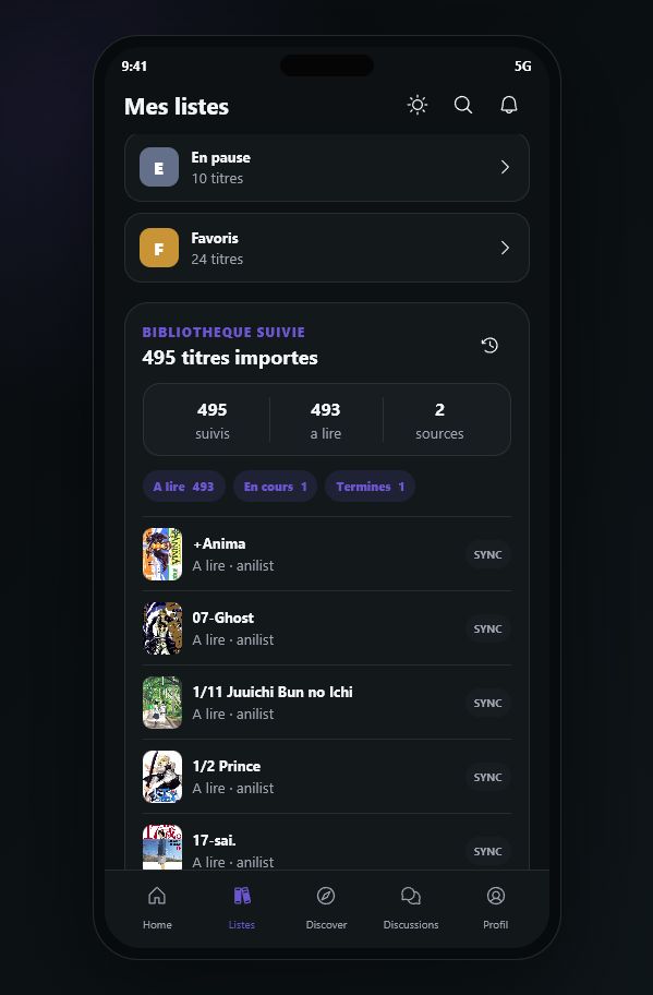 Mes listes ReadPlay
